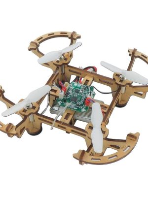 Wooden Assembly DIY Toy Drone Aircraft with Remote